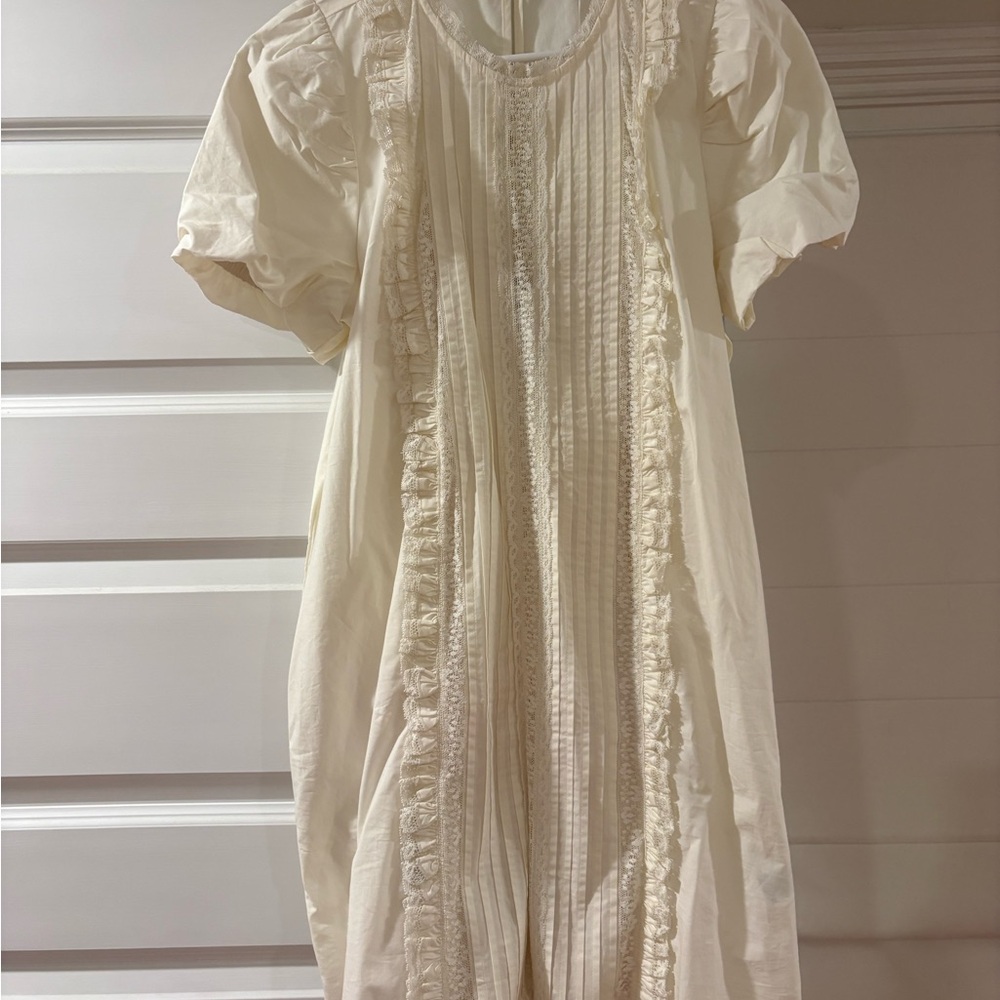 NWT SOLD OUT J. Crew Cream Lace Dress with Pockets